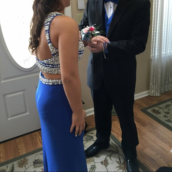 Blush 2 Piece Prom Dress - Picture 1 of 4